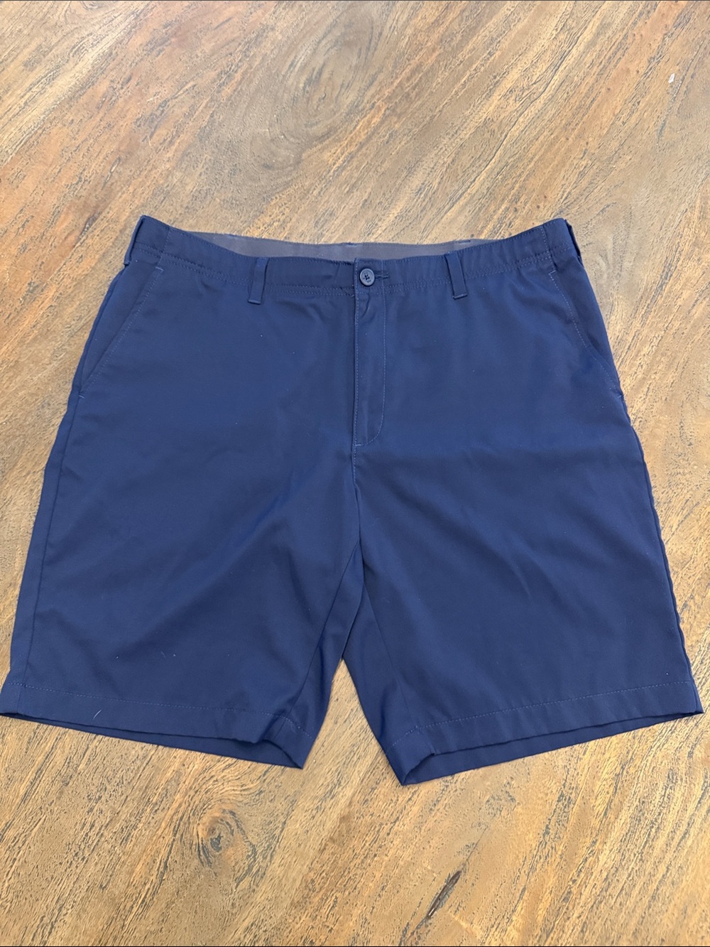 bcg Men's Navy Blue Flat Front Shorts